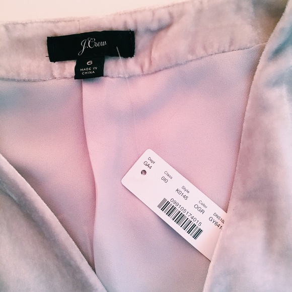 J. Crew Silver Gray Velvet Wrap Dress - Picture 2 of 6